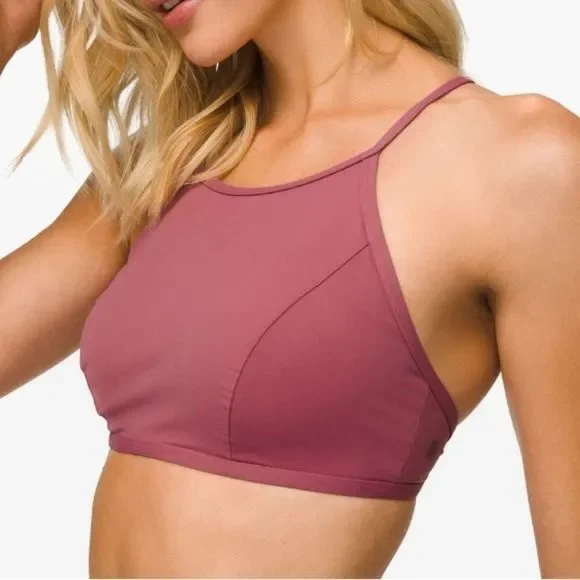 Lululemon See The Sea Swim Top Moss Rose sz 6 - Picture 2 of 9